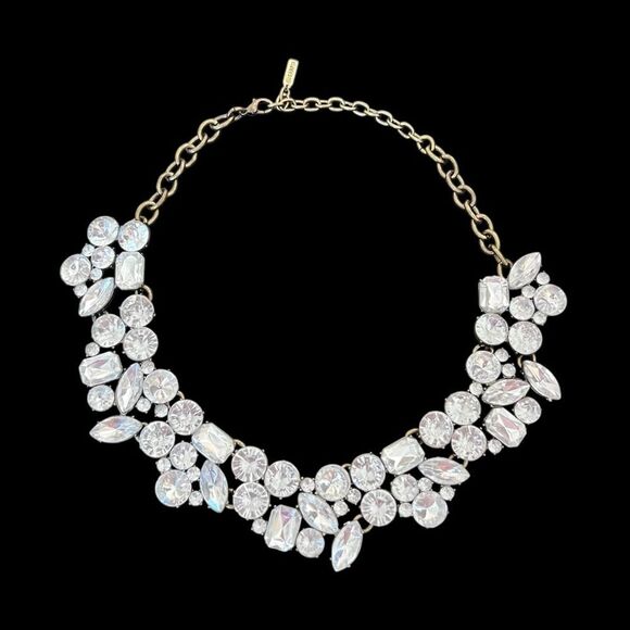 Sugarfix Clear Crystal Bib Statement Necklace - Picture 6 of 6